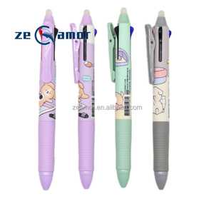 Zeamor Chất Lượng Cao Nhiều Màu <span class=keywords><strong>3</strong></span> Trong <span class=keywords><strong>1</strong></span> Có Thể xóa được Bút Nhiệt Nhạy Cảm Ma Sát Bút Với Phong Cách Tùy Chỉnh Thiết Kế - Product Image 1