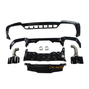 G01 aggiornamento X3M diffusore posteriore con tubo serie <span class=keywords><strong>X3</strong></span> nero lucido per <span class=keywords><strong>BMW</strong></span> - Product Image 1