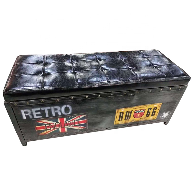 Винтажный шкаф для хранения, многофункциональный прямоугольный столик для обуви, дивана, скамейки для хранения, офиса, бара, товары для дома, оттоманка