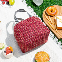 Sacs isothermes de luxe isolés par sac thermique de boîte à lunch portative pour des femmes