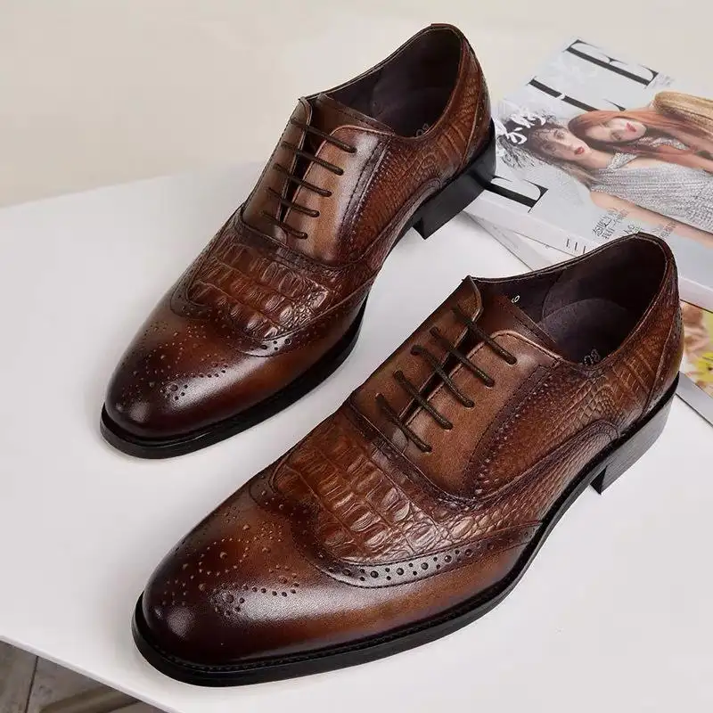 Männer Kleid Schuhe Slipper Pointed Toe Männer Büro Business Schuhe Luxus Hochzeits schuhe für Männer