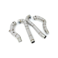 CSZ Downpipes en acier inoxydable à flux libre pour Mercedes Benz AMG GT GTC GTR GTS 4.0T Sport, système d'échappement droit