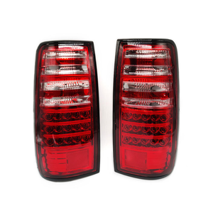 Rear LED Tail <b>Light</b> for Toyota LC80 FJ80 90-02 <b>Projector</b> Black Housing Clear Lens Assembly Pair Set - Product Image 6