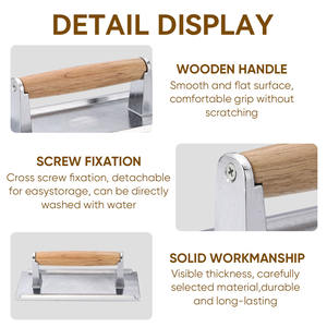 Prensa de Carne de Aluminio de Grado Comercial con Mango Frío al Tacto, Antiadherente, para Asar Hamburguesas y Bacon en Planchas y Parrillas - Product Image 2