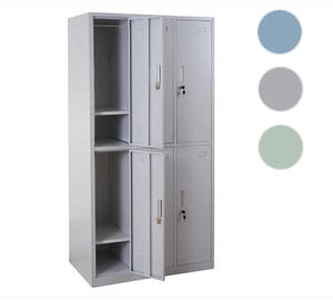 Kích Thước Tùy Chỉnh Và Colour 6-Cửa Thép <span class=keywords><strong>Locker</strong></span> Từ Lạc Dương Trung Quốc Với Key Khóa Sắt Kệ Quần Áo Móc Áo Và Nhỏ Gương - Product Image 6