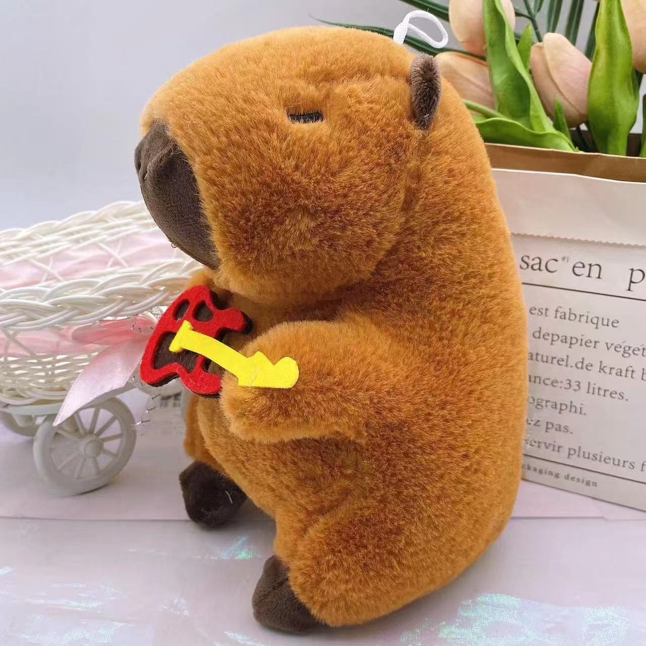 Capybara musical pour guitare 23 cm