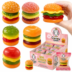 Bonbons Gélifiés Mini Burger Personnalisés en Gros – Saveur Fruitée, Forme Barre Sandwich, Douceurs Bonbons - Product Image 1