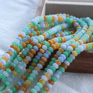 <span class=keywords><strong>Jade</strong></span> <span class=keywords><strong>de</strong></span> primavera coloreado Jiny, cuentas <span class=keywords><strong>de</strong></span> ábaco <span class=keywords><strong>de</strong></span> <span class=keywords><strong>jade</strong></span> blanco, birmano, optimizado en colores amarillo y azul. - Product Image 1