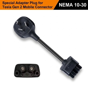 Adaptador de Carga para <span class=keywords><strong>Tesla</strong></span> 24A NEMA 10-30P, Conector de Secadora Antiguo a Conector Móvil <span class=keywords><strong>Tesla</strong></span>, Cable de Carga Rápida - Product Image 1