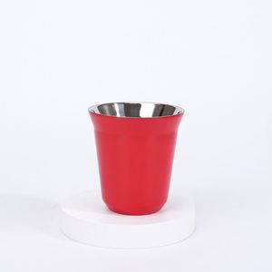 Tasses à expresso en acier inoxydable 80 ml 160 ml, verres à whisky miniatures à double paroi isolés sous vide pour la maison et le bureau, vente en gros - Product Image 6