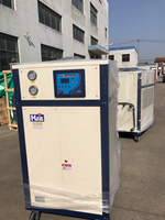 HUARE HC-12SACI Double tête compresseur en acier Inoxydable ouvert Refroidisseurs De Liquide réservoir d'eau refroidisseur d'eau machine de refroidissement industriel