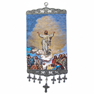 Ornamento colgante de pared de 20 Cm, tela tejida turca diseñada para adorno de Jesús, icono de Turquía - Product Image 2