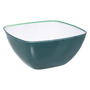Bol à salade carré bleu sarcelle 24,8x24,8 cm 3900 ml - Product Image 1