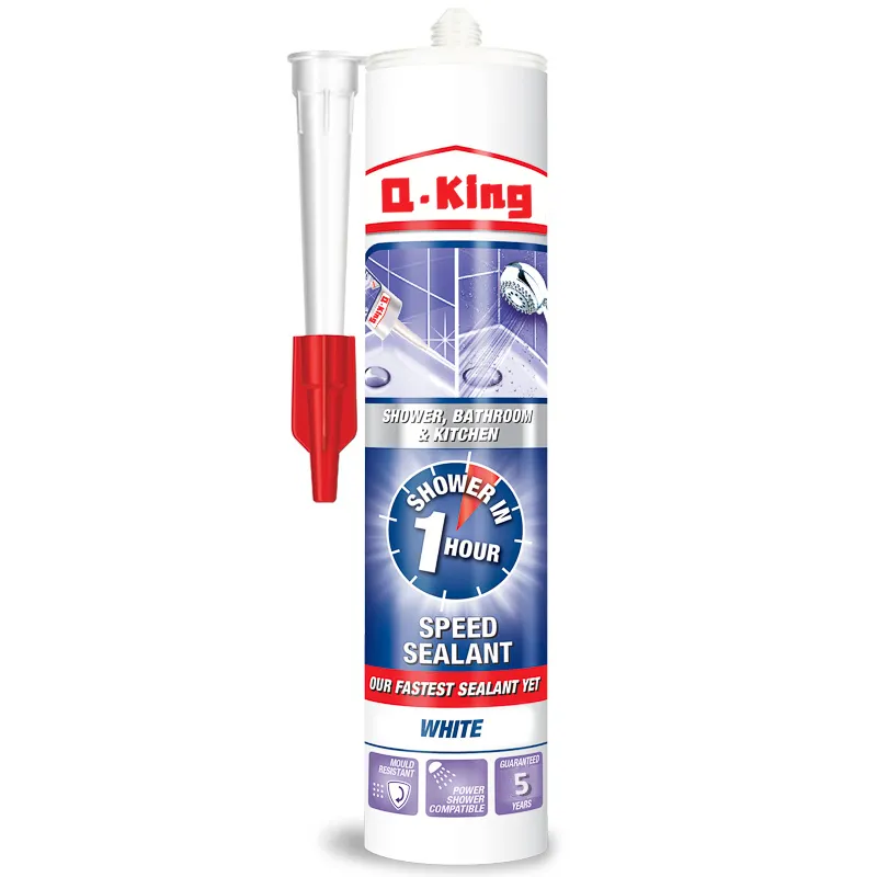 Qking C grade silicone tile glue adhesive for silicone rubber to metal glass sealing