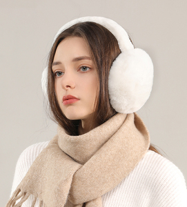 <span class=keywords><strong>Cache</strong></span>-oreilles en peluche pliante d'hiver pour femmes couvre-oreilles chauds en fausse fourrure pour dames bandeau extérieur avec <span class=keywords><strong>cache</strong></span>-oreilles - Product Image 1