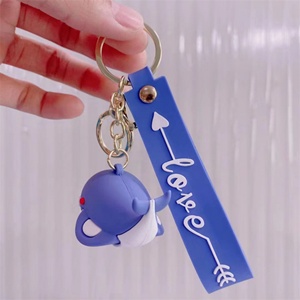 Llaveros Personalizados Promocionales, Mini Llaveros, Llaveros de Organismos Marinos, Lindos Llaveros de Goma PVC 3D, Llavero de Ballena de Dibujos Animados - Product Image 2