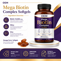Gélules de biotine et de zinc de qualité supérieure avec silice de bambou pour le soutien de la beauté et du bien-être – Vente en gros, OEM, approvisionnement en vrac