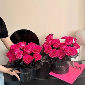 Kotak Bunga Bulat Dua Buah Set Kemasan Bunga Grosir 2024 untuk Toko Bunga Hari Valentine - Product Image 5