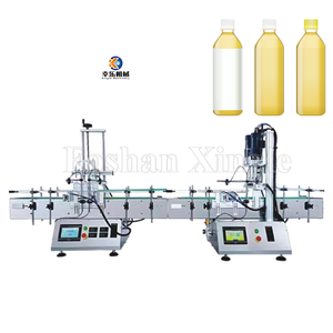 Gmp estándar barato automático industria botella Attar perfume jarabe oral neumático líquido llenado y tapado máquina con transportador - Product Image 1