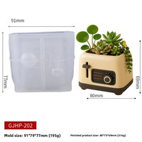 Moule en silicone pour la création de tasses de rangement en résine, pots de fleurs, objets décoratifs, modèles de design en ciment et plâtre aromatique