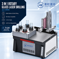 Machine de perçage laser rotative automatique 120W/200W 8mm pour verre, avec un niveau de sécurité élevé, pour la découpe de trous latéraux au fond des bouteilles