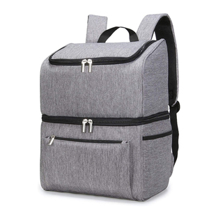 <b>Backpack</b> Double Decker Lunch Bag 32 Cans Insulated <b>Cooler</b> Bag - Product Image 1