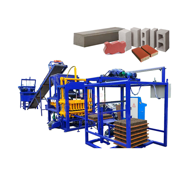Automatic Hollow Sand Paving Laying Moulding Paver Interlocking Block Cement Brick Making Machine Price Concrete Paver Machine