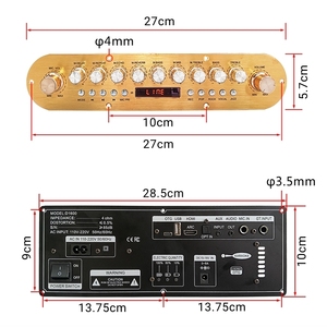 Placa Amplificadora <span class=keywords><strong>de</strong></span> Potencia para Altavoz Portátil, Karaoke al Aire Libre, Maleta <span class=keywords><strong>con</strong></span> Asa, <span class=keywords><strong>Bluetooth</strong></span> 12V 220V, Efecto <span class=keywords><strong>de</strong></span> <span class=keywords><strong>Sonido</strong></span> DSP - Product Image 5