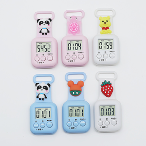 เครื่องจับเวลาลายการ์ตูนสำหรับเด็กนักเรียนนาฬิกาปลุกนับถอยหลังในครัวดิจิตอลมินิพลาสติกจอ LCD กันน้ำของขวัญดีไซน์ทั่วไปสำหรับ - Product Image 6