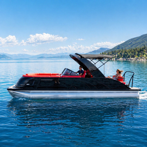 Bote Pontón de Pasajeros de 20 pies / 22 pies / 25 pies / 27 pies con Motor y <span class=keywords><strong>Remolque</strong></span> para Proyectos de Turismo, Hostelería y <span class=keywords><strong>Alquiler</strong></span> en Marinas - Product Image 4