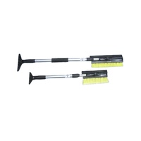 Brosse à neige télescopique avec grattoir à glace, brosse à neige extensible
