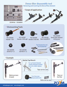 Zqym nhà máy nóng bán phổ biến Đường Sắt phun công cụ sửa chữa <span class=keywords><strong>Denso</strong></span> lọc loại bỏ công cụ tháo gỡ - Product Image 6
