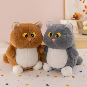 Peluche <span class=keywords><strong>chat</strong></span> blanc super douce et mignonne, unisexe, pour le lit, poupée de couchage, rembourrage en coton PP, anti-stress, jouet pour machine à griffes - Product Image 1