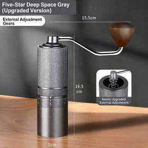 เครื่องบดกาแฟแบบมือหมุน สแตนเลส ปรับระดับความละเอียดได้ 7 ระดับ พกพาสะดวก - Product Image 6