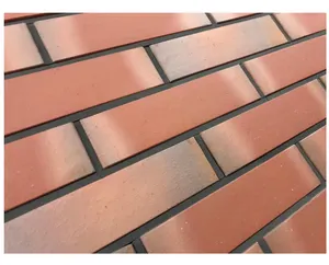 Metal Color Natural Clay Brick Wall Tile Thin Brick