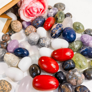 Kindfull Vente en gros Cristal naturel de haute qualité Artisanat <span class=keywords><strong>Pierre</strong></span> à rouler de guérison Matériau mixte Tumble pour la décoration - Product Image 1