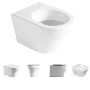 Inodoro suspendido moderno con bidé oculto, tanque de agua empotrado, cerámica sanitaria hidráulica con descarga giratoria - Product Image 3
