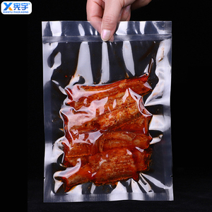 Sacs d'emballage alimentaire sous vide transparents OEM personnalisés, sacs de conservation en PE de qualité alimentaire à compression pour sandwichs, fruits de mer, saumon, fruits - Product Image 4