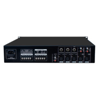 Amplificador Mezclador de Clase D de Doble Canal FY-2250M, Compatible con Bluetooth, USB y MP3, con Diseño de Montaje en Rack de 2U