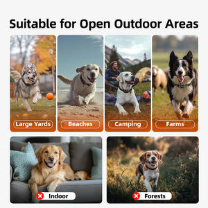 Sistema de valla para perros inalámbrico GPS, Collar eléctrico Invisible ajustable recargable, 3 modos de entrenamiento, corteza subterránea impermeable - Product Image 6