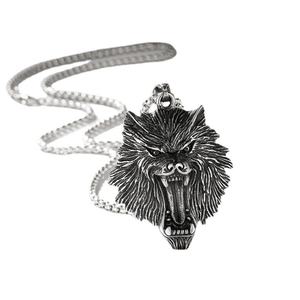 Men Viking Pet Totem <b>Necklace</b>, Vintage Stainless Steel Nordic Mythological Animal Pendant <b>Necklace</b>, Personalized <b>Celtic</b> Jewelry - Product Image 3