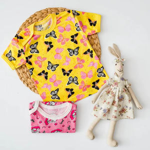 T-shirt ZARKA à col rond et manches courtes 100 % coton, écologique et respirant pour garçons en bas âge – Vente en gros - Product Image 1