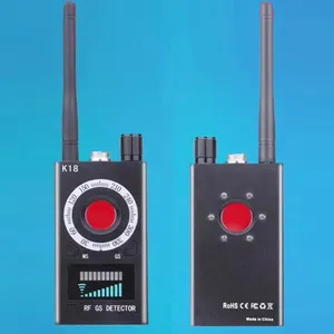 K18 射频扫描仪探测器间谍相机探测器 Bug 探测器 WiFi 信号 GPS GSM 无线电手机设备查找器私人保护安全