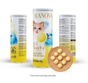 Gran oferta, yema de huevo de codorniz liofilizada, golosinas originales para adolescentes, golosinas para perros de yema de huevo Halal Natural de nutrición Premium - Product Image 1
