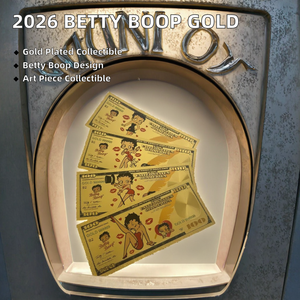 Banconota d'Oro Bifacciale Betty Boop Anime 2026 America Placcata in Oro 24K per Collezione - Product Image 2