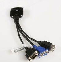Câble adaptateur de serveur lame d'origine Câble KVM Port série + USB + VGA 409496-001 416003 pour HP C3000 C7000