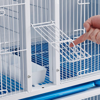 Cage à pigeons de haute qualité, durable et renforcée, à 3 niveaux, avec plateau en plastique anti-rongeurs, volière spacieuse pour l'élevage et l'accouplement des pigeons en extérieur