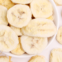 Natuurlijk gevriesdroogde bananenschijfjes, bulk FD fruit grondstof, aangepaste verpakkingen & private label beschikbaar