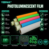 Película de Vinilo Imprimible Autoadhesiva Reflectante Fotoluminiscente que Brilla en la Oscuridad YEEMAX, Material para Interiores con Duración de 6 Años