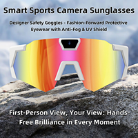 Gafas de Sol con Cámara Deportiva Inteligente, HD 1080P, Resistentes al Agua IPX-6, Control por Aplicación, para Ciclismo al Aire Libre